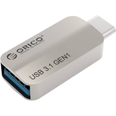 Orico адаптер Adpater OTG USB 3.1 Type C to Type A/F, Metal - CTA2-SV