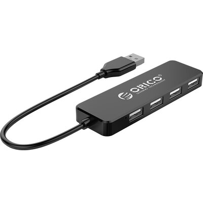 Orico хъб USB2.0 HUB 4 port Black - FL01-BK