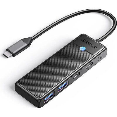 Orico хъб USB3.1 HUB Type-C - 2 x USB3.0, 2 x USB-C - PAPW2AC-C3-05-BK-EP