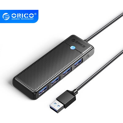 Orico хъб USB3.0 HUB 4 port Black - PAPW4A-U3-015-BK