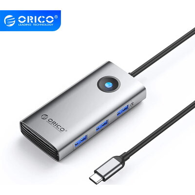 Orico докинг станция Docking Station Type-C - PW11-6PR-GY-EP - HDMI x 1, USB-C x 1, USB3.0 x 3, USB-C PD100W x 1, LAN x 1 (1Gbps Orico докинг станция Docking Station Type-C - PW11-6PR-GY-EP - HDMI x 1, USB-C x 1, USB3.0 x 3, USB-C PD100W x 1, LAN x 1 (1Gbps