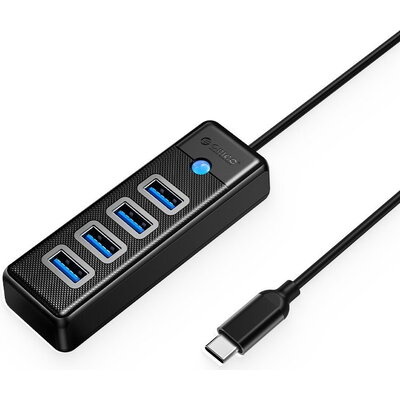 Orico хъб HUB USB3.1 Type-C 4 port - 4 x USB3.0 Black - PW4U-C3-015-BK