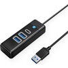 Orico хъб HUB USB3.0 3 port - 2 x USB3.0, 1 x Type C, Black - PWC2U-U3-015-BK
