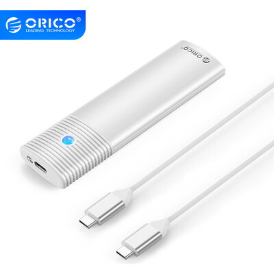 Orico външна кутия за диск Storage - Case - M.2 NVMe M/B key 10 Gbps White - PWM2-G2