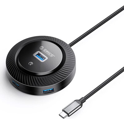 Orico хъб USB3.0 HUB Type-C - 4 x USB3.0 - YK2-C3-03-BK