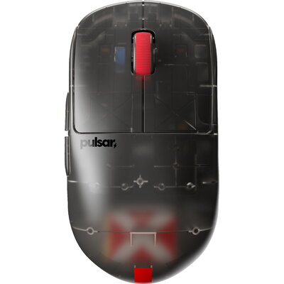 Pulsar професионална геймърска мишка Wireless Gaming Mouse X2H Medium Clear Black [LTD 2000] - 1K