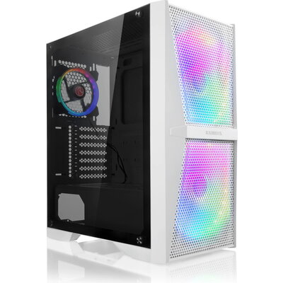 Raijintek кутия Case ATX - SILENOS MS PRO WHITE - 2x ARGB Fans