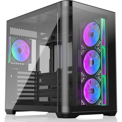 Raijintek кутия Case EATX - ATREUS BT4 Black - 4x Infinity Mirror ARGB Fans