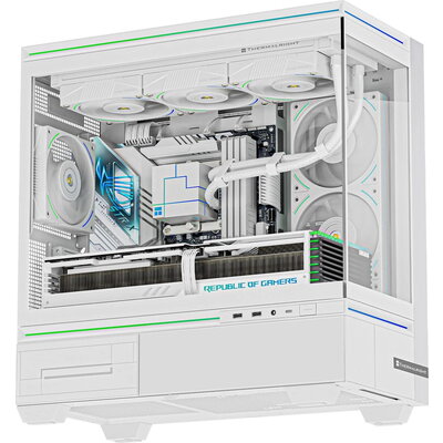Thermalright кутия Case mATX - TL-M10 White - 4 x 120 mm ARGB included, USB-C