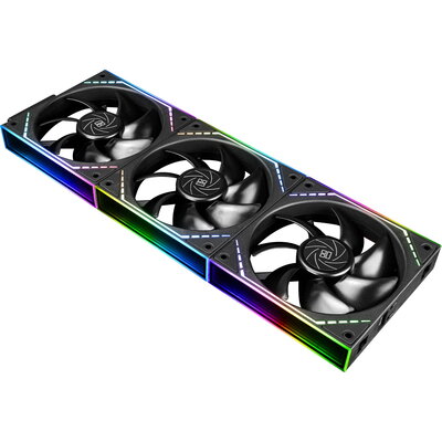Thermalright Комплект вентилатори Fan Pack 3-in-1 3x120mm - TL-M12Q x 3 - Infinity Mirror, Daisy-Chain, A-RGB