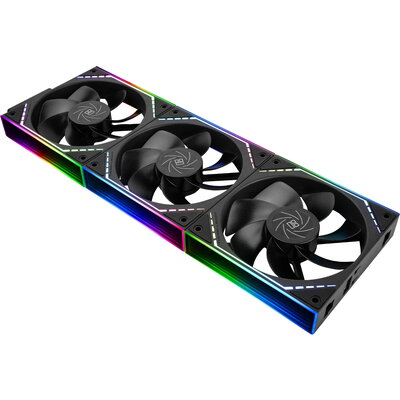 Thermalright Комплект вентилатори Fan Pack 3-in-1 3x120mm - TL-M12QR x 3 - Reverse, Infinity Mirror, Daisy-Chain, A-RGB