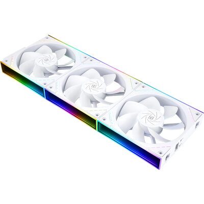 Thermalright Комплект вентилатори Fan Pack 3-in-1 3x120mm - TL-M12QRW x 3 - White, Reverse, Infinity Mirror, Daisy-Chain, A-RGB