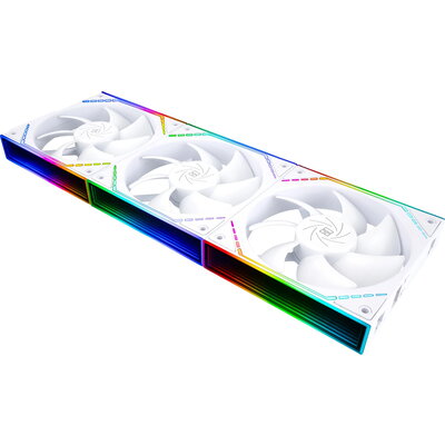 Thermalright Комплект вентилатори Fan Pack 3-in-1 3x120mm - TL-M12QW x 3 - White, Infinity Mirror, Daisy-Chain, A-RGB