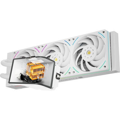 Thermalright водно охлаждане Water Cooling WONDER VISION 360 UB ARGB White - 6.67 inch Curve OLED Display