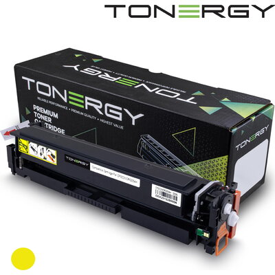 Tonergy съвместима Тонер Касета Compatible Toner Cartridge HP 202X CF502X CANON CRG-054H Yellow, High Capacity 2.5K