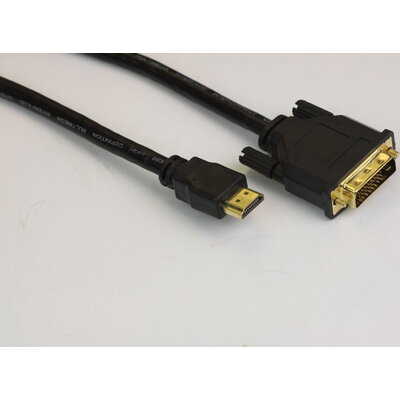 VCom Кабел DVI 24+1 Dual Link M / HDMI M - CG481G-1.8m