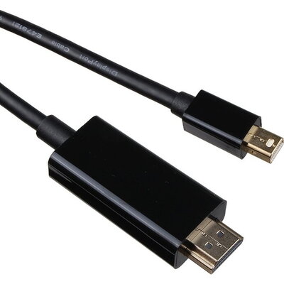 VCom Кабел Mini Display Port M / HDMI M 4K 2160p - CG615L-1.8m-4K Black