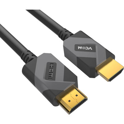 VCom Кабел HDMI v2.1 M / M 2.0m  - 8K Dolby Vision HDR, Black/Grey - CG805-2.0m