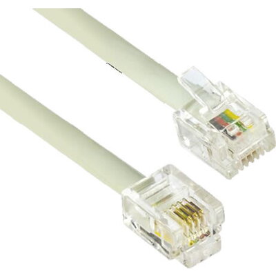 VCom Кабел за телефон Phone Cord 6P4C/6P4C - CT046-1.5m