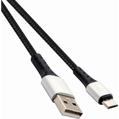 VCom Кабел USB 2.0 AM / Micro USB M 2A Charging, 1m - CU278M