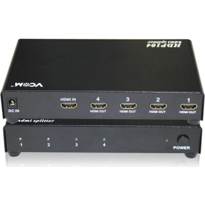 VCom Сплитер HDMI SPLITTER Multiplier 1x4 - DD414A