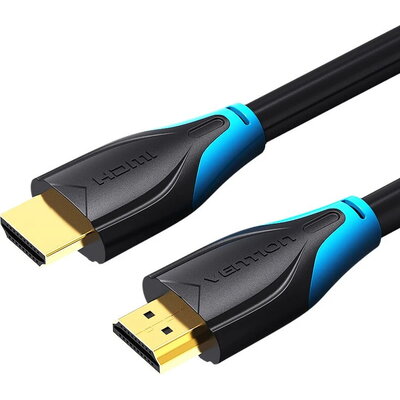 Vention Кабел HDMI v2.0 M / M 4K/60Hz Gold - 12M Black - AACBM Vention Кабел HDMI v2.0 M / M 4K/60Hz Gold - 12M Black - AACBM