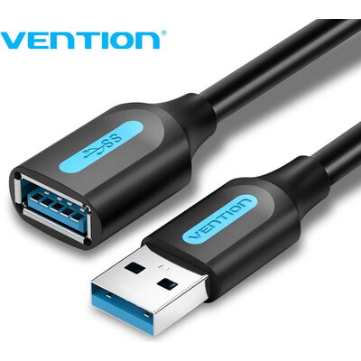 Vention Кабел USB 3.0  Extension AM / AF - 5.0M Black - CBHBJ