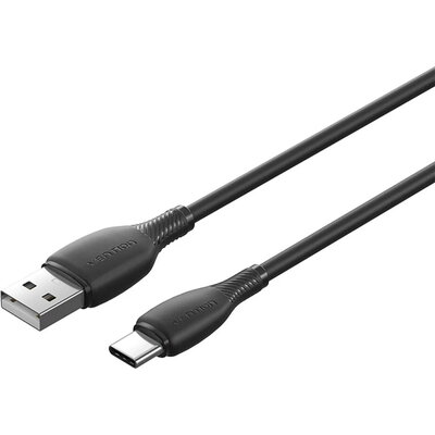 Vention Кабел USB 2.0 A Male to C Male 3A 0.25M Black - CTWBC Vention Кабел USB 2.0 A Male to C Male 3A 0.25M Black - CTWBC