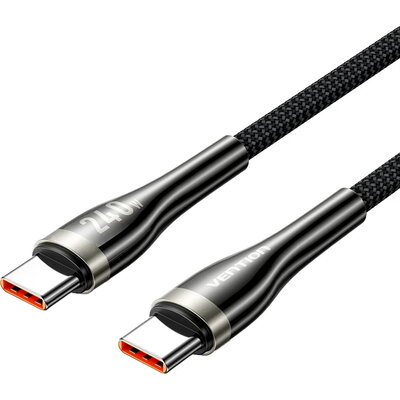 Vention кабел Cable - USB2.0 Type-C to Type-C - 5A Fast Charging, 240W, PD3.1, 1.2m -  CTYBAV