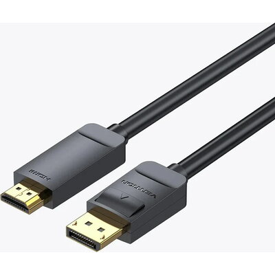 Vention кабел Cable DisplayPort to HDMI 3.0m - 4K, Gold Plated - HFOBI