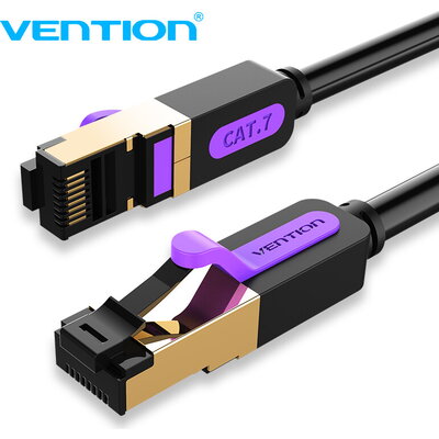 Vention Кабел LAN SSTP Cat.7 Patch Cable - 1.5M Black 10Gbps - ICDBG