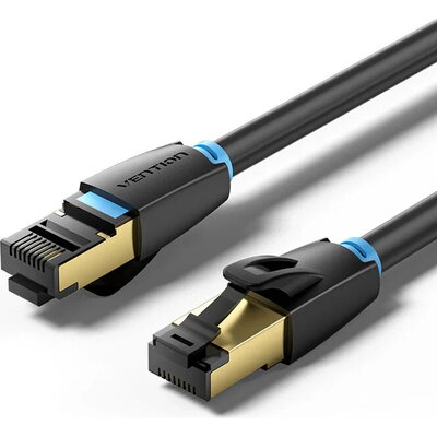 Vention Кабел LAN SFTP Cat.8 Patch Cable - 5.0M Black 40Gbps - IKABJ