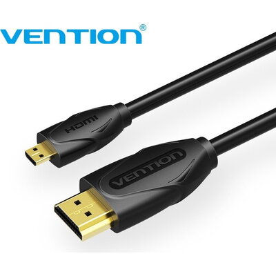 Vention Кабел Micro HDMI2.0 Cable 1.5M Black - VAA-D03-B150