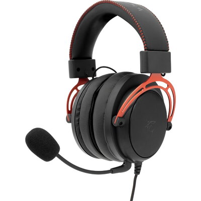 White Shark геймърски слушалки Gaming Headphones GORILLA BLACK/RED - 53mm, Stereo 2.0