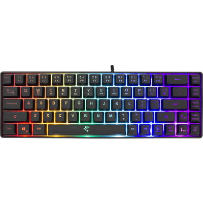 White Shark геймърска клавиатура Gaming Keyboard RONIN - Blue Switches (English US), Black