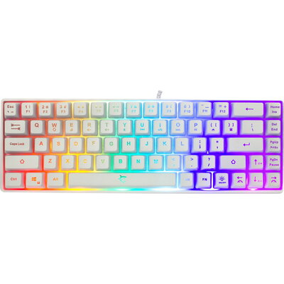White Shark геймърска клавиатура Gaming Keyboard RONIN - Membrane Switches (English US), White
