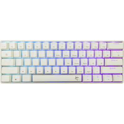 White Shark геймърска механична клавиатура Gaming Mechanical Keyboard SHINOBI 2 - YUSYA 5P Red Switches (English US), White