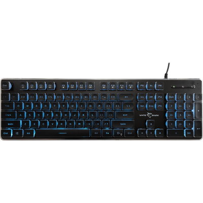 White Shark геймърска клавиатура Gaming Keyboard TACHI - Low-Profile (English US), Black