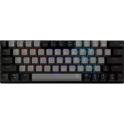 White Shark геймърска механична клавиатура Gaming Mechanical Keyboard WAKIZASHI 2 - Blue Switches (English US), Gray, Black