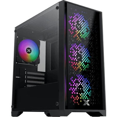 Xigmatek кутия Case mATX - NYX II - 4 RGB Fans