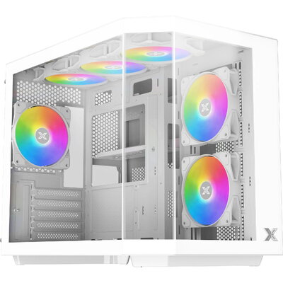 Xigmatek кутия Case mATX - Cubi M Arctic - 6 ARGB Fans