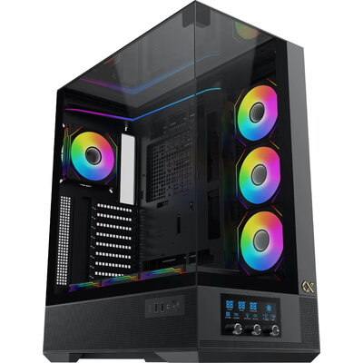 Xigmatek кутия Case EATX - Vision Pro - 8 ARGB Fans, LCD Display Panel, Smart Fan Control