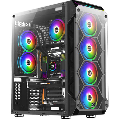 Xigmatek кутия Case EATX - Overtake - 6 ARGB Fans