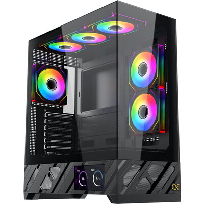 Xigmatek кутия Case E-ATX - Alphard Pro - 6 inch LCD Display, 6 ARGB Fans