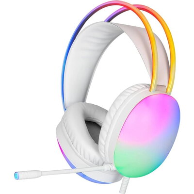 Xtrike ME геймърски слушалки Gaming Headphones GH-511 - 50mm, RGB, White