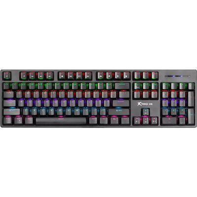 Xtrike ME геймърска клавиатура Gaming Mechanical keyboard - GK-918 - BLUE switches, 104 key