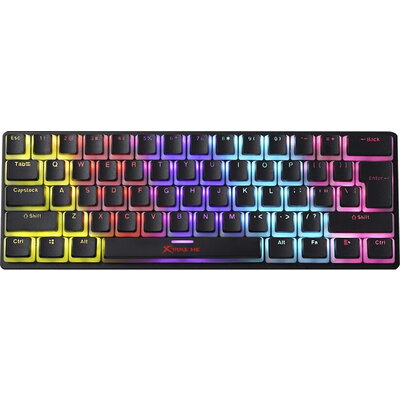 Xtrike ME геймърска механична клавиатура Gaming Mechanical keyboard 61 keys TKL - GK-985P - BLUE switches