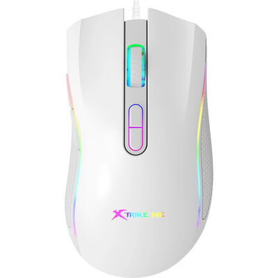 Xtrike ME Геймърска мишка Gaming Mouse GM-314 White - 7200dpi, RGB