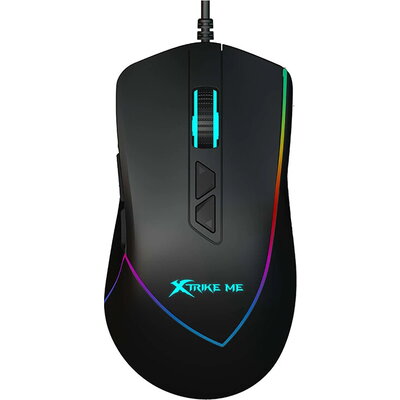 Xtrike ME Геймърска мишка Gaming Mouse GM-320 Black -12800dpi, RGB