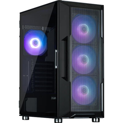 Zalman кутия Case ATX - i3 NEO ARGB Black - Mesh, aRGB, Tempered Glass